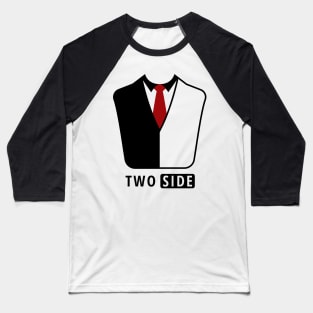 Two Side Business Suit Baseball T-Shirt